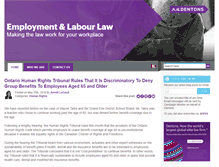 Tablet Screenshot of employmentandlabour.com